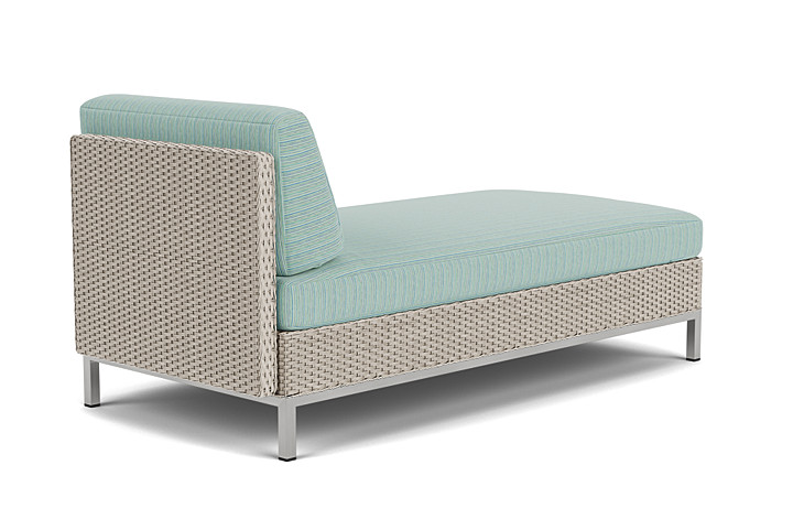 Lloyd Flanders™ Elements Left Arm Chaise with Loom Arm and Back - Linen