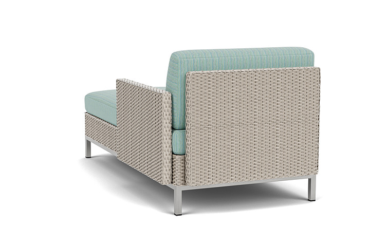 Lloyd Flanders™ Elements Left Arm Chaise with Loom Arm and Back - Linen