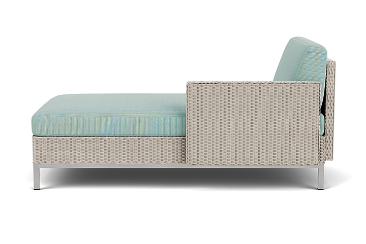 Lloyd Flanders™ Elements Left Arm Chaise with Loom Arm and Back - Linen