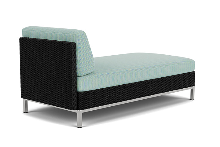 Lloyd Flanders™ Elements Left Arm Chaise with Loom Arm and Back - Ebony