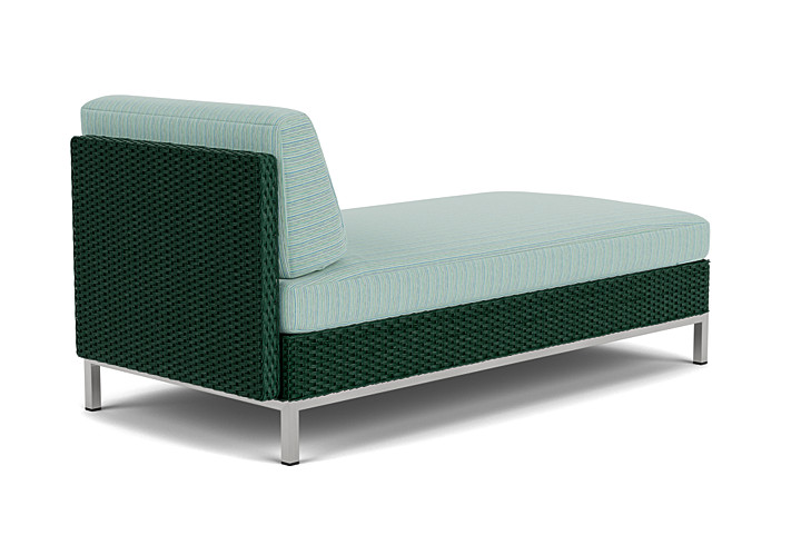 Lloyd Flanders™ Elements Left Arm Chaise with Loom Arm and Back - Woodland