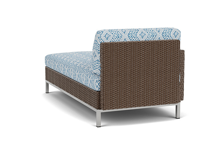 Lloyd Flanders™ Elements Right Arm Chaise with Loom Arm and Back - Bark