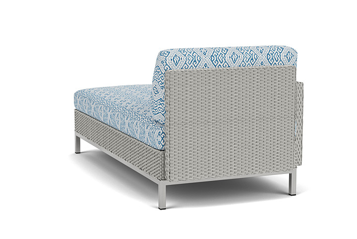 Lloyd Flanders™ Elements Right Arm Chaise with Loom Arm and Back - Platinum