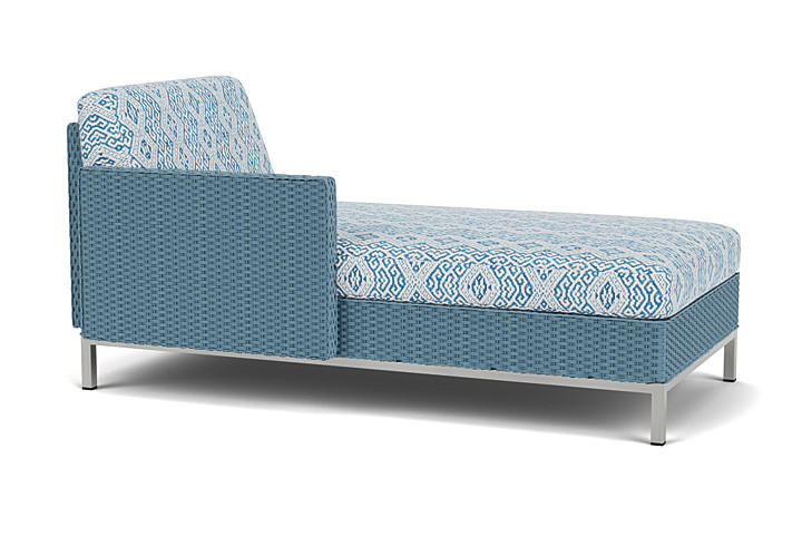 Lloyd Flanders™ Elements Right Arm Chaise with Loom Arm and Back - Stillwater