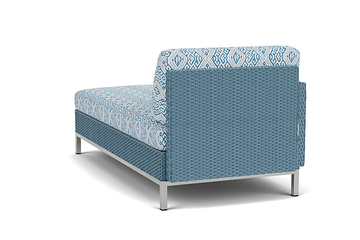 Lloyd Flanders™ Elements Right Arm Chaise with Loom Arm and Back - Stillwater