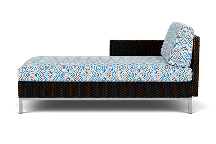 Lloyd Flanders™ Elements Right Arm Chaise with Loom Arm and Back - Mink