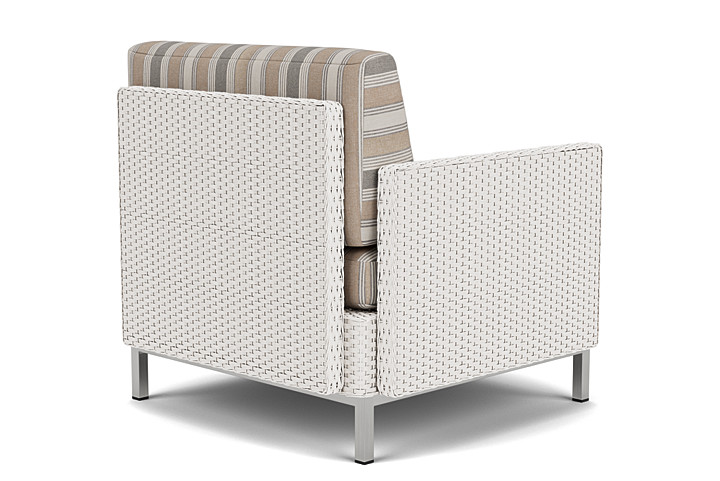 Lloyd Flanders™ Elements Right Arm Lounge Chair with Loom Arm and Back - White