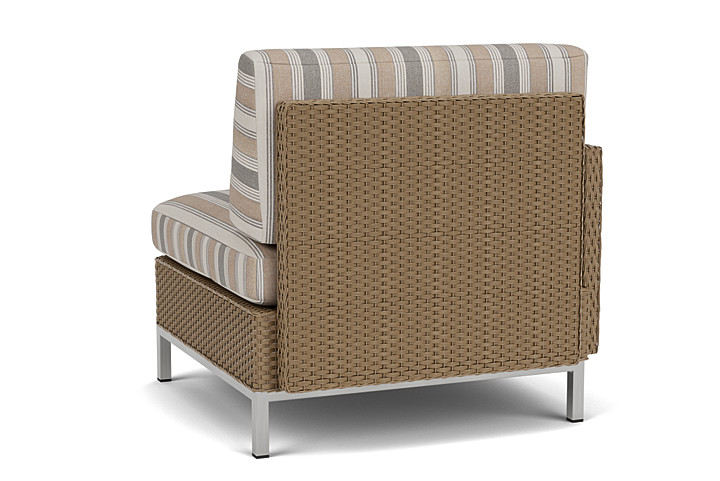 Lloyd Flanders™ Elements Right Arm Lounge Chair with Loom Arm and Back - Fawn