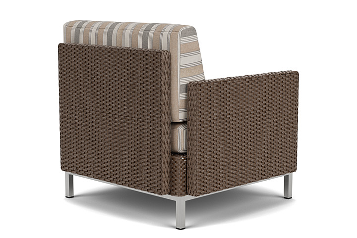 Lloyd Flanders™ Elements Right Arm Lounge Chair with Loom Arm and Back - Bark