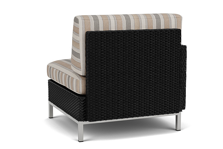 Lloyd Flanders™ Elements Right Arm Lounge Chair with Loom Arm and Back - Ebony