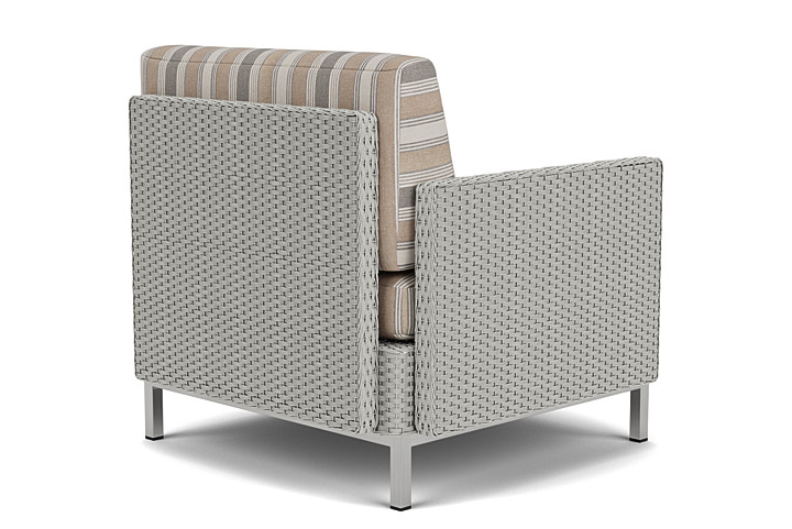 Lloyd Flanders™ Elements Right Arm Lounge Chair with Loom Arm and Back - Platinum