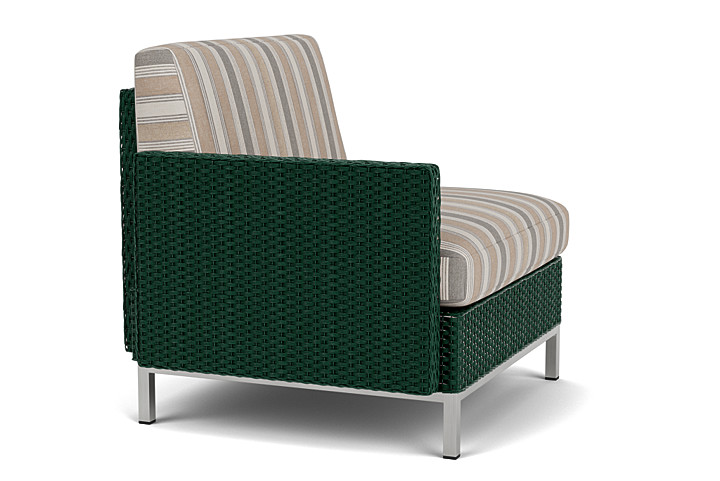 Lloyd Flanders™ Elements Right Arm Lounge Chair with Loom Arm and Back - Woodland