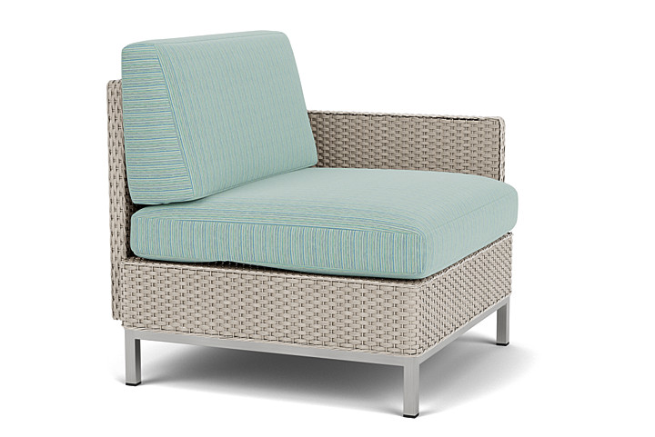 Lloyd Flanders™ Elements  Left Arm Lounge Chair with Loom Arm and Back - Linen