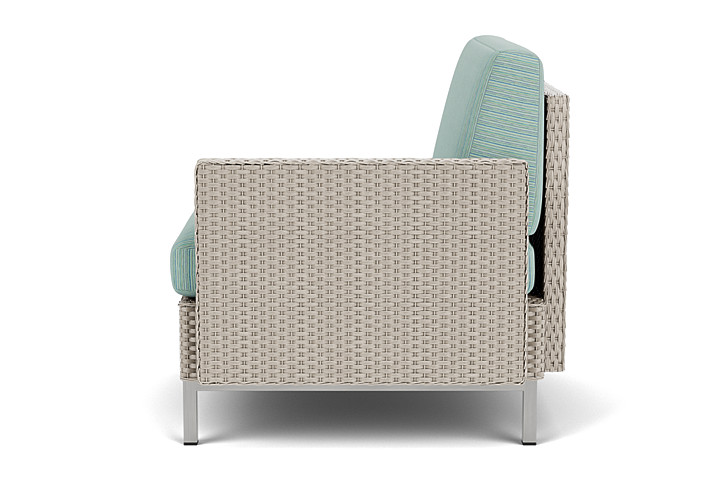 Lloyd Flanders™ Elements  Left Arm Lounge Chair with Loom Arm and Back - Linen