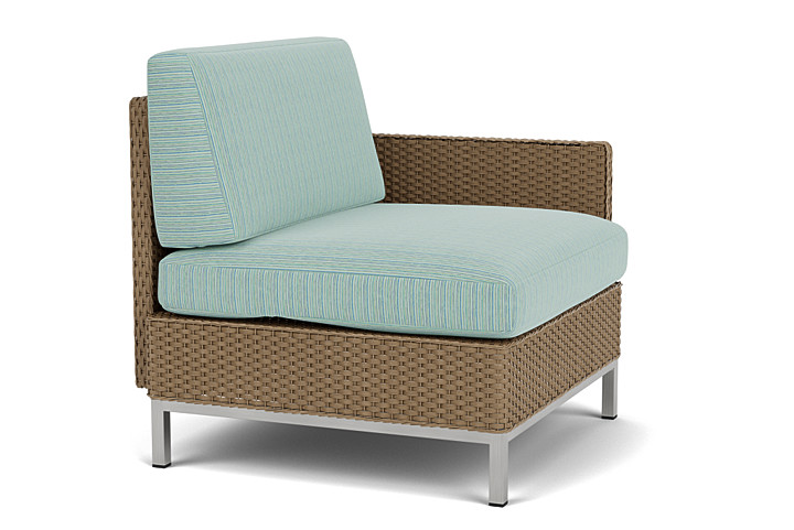 Lloyd Flanders™ Elements  Left Arm Lounge Chair with Loom Arm and Back - Fawn