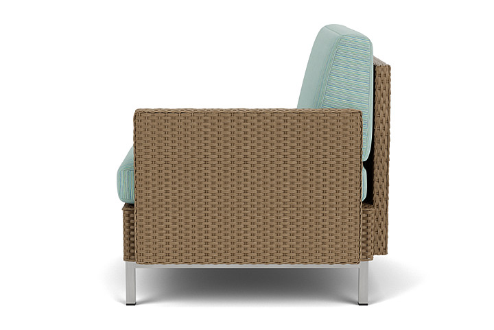 Lloyd Flanders™ Elements  Left Arm Lounge Chair with Loom Arm and Back - Fawn