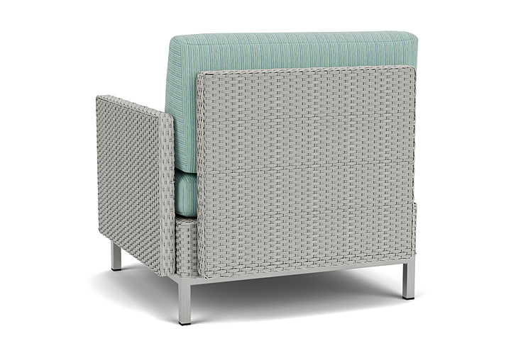 Lloyd Flanders™ Elements  Left Arm Lounge Chair with Loom Arm and Back - Platinum