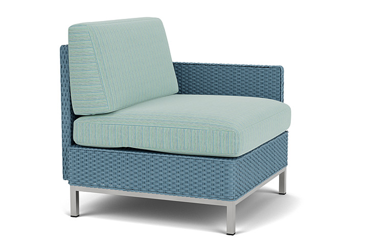 Lloyd Flanders™ Elements  Left Arm Lounge Chair with Loom Arm and Back - Stillwater