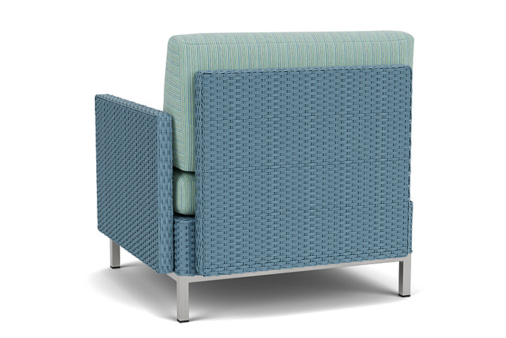 Lloyd Flanders™ Elements  Left Arm Lounge Chair with Loom Arm and Back - Stillwater