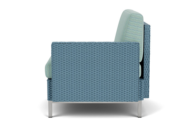 Lloyd Flanders™ Elements  Left Arm Lounge Chair with Loom Arm and Back - Stillwater