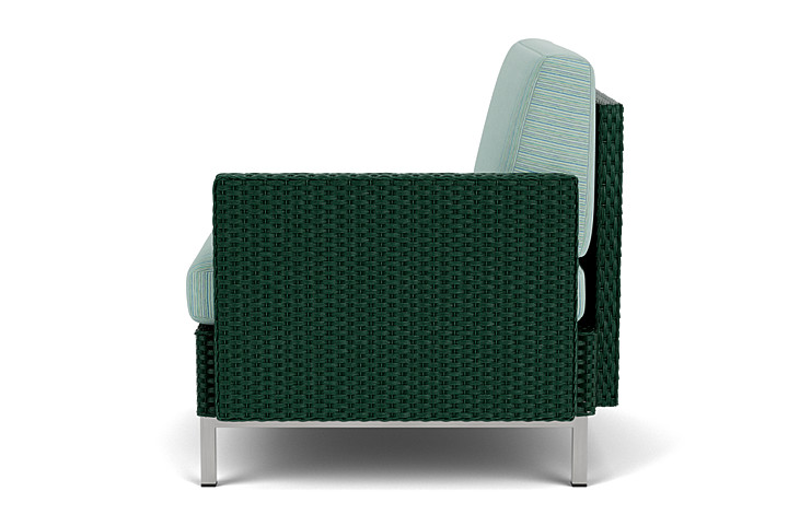 Lloyd Flanders™ Elements  Left Arm Lounge Chair with Loom Arm and Back - Woodland