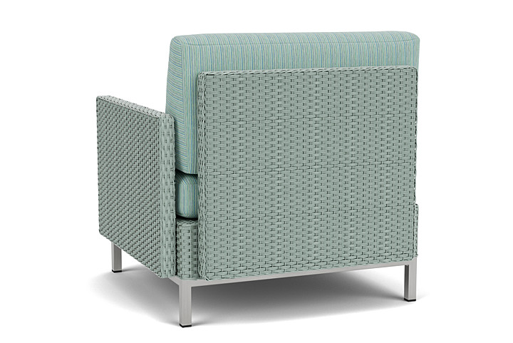 Lloyd Flanders™ Elements  Left Arm Lounge Chair with Loom Arm and Back - Sea Glass