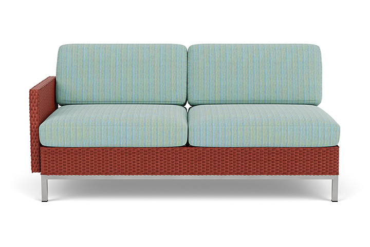 Lloyd Flanders - Elements Right Arm Settee with Loom Arm and Back