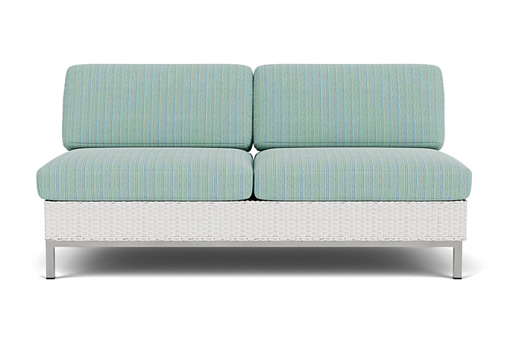 Lloyd Flanders - Elements Armless Settee with Loom Back