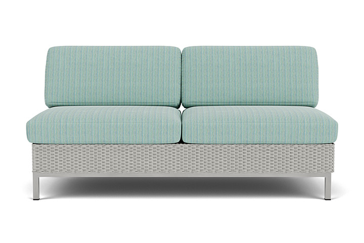 Lloyd Flanders - Elements Armless Settee with Loom Back