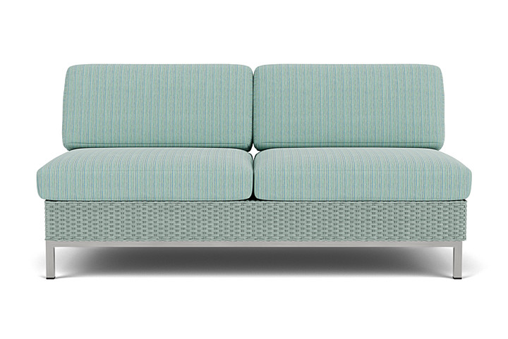 Lloyd Flanders - Elements Armless Settee with Loom Back