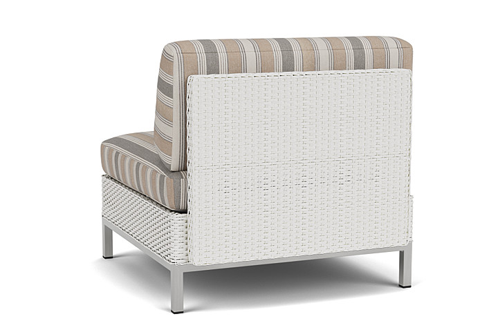 Lloyd Flanders™ Elements Armless Lounge Chair with Loom - Matte White