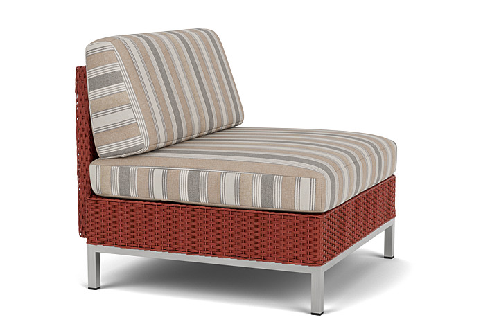 Lloyd Flanders™ Elements Armless Lounge Chair with Loom - Terracotta