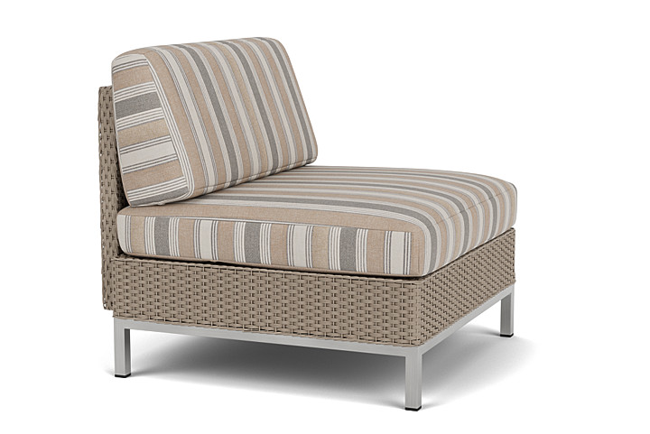 Lloyd Flanders™ Elements Armless Lounge Chair with Loom - French Beige