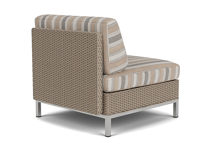 Lloyd Flanders™ Elements Armless Lounge Chair with Loom - French Beige