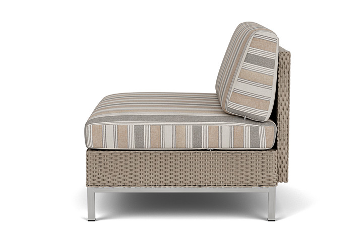 Lloyd Flanders™ Elements Armless Lounge Chair with Loom - French Beige