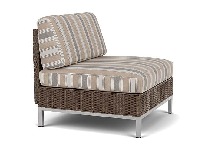 Lloyd Flanders™ Elements Armless Lounge Chair with Loom - Bark