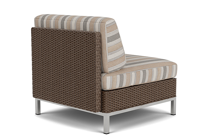 Lloyd Flanders™ Elements Armless Lounge Chair with Loom - Bark