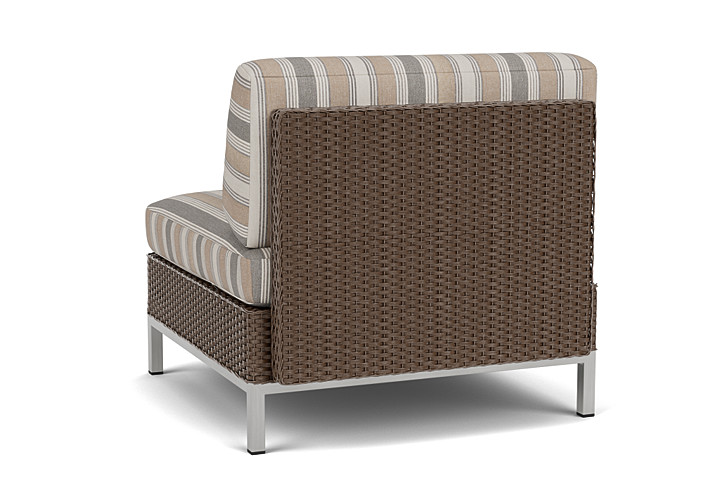 Lloyd Flanders™ Elements Armless Lounge Chair with Loom - Bark