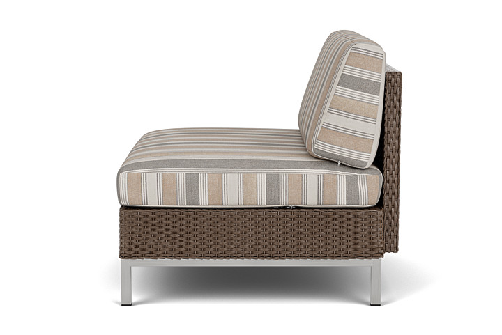 Lloyd Flanders™ Elements Armless Lounge Chair with Loom - Bark