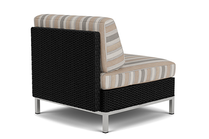 Lloyd Flanders™ Elements Armless Lounge Chair with Loom - Ebony