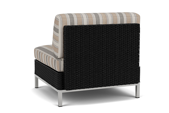 Lloyd Flanders™ Elements Armless Lounge Chair with Loom - Ebony