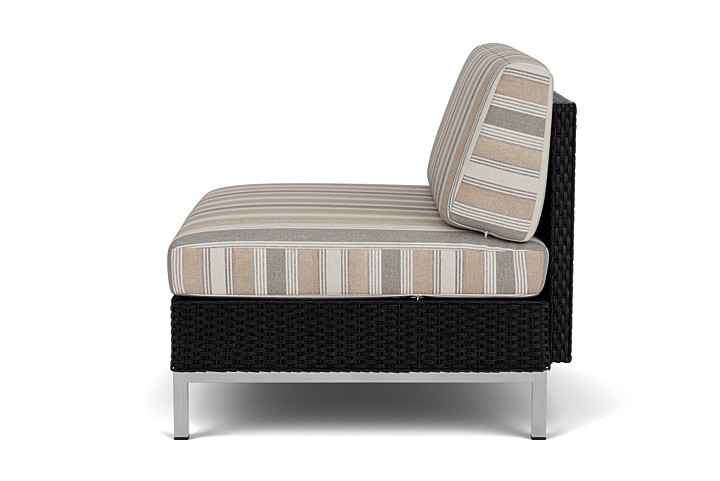 Lloyd Flanders™ Elements Armless Lounge Chair with Loom - Ebony