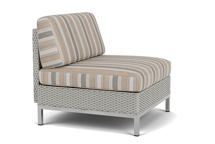 Lloyd Flanders™ Elements Armless Lounge Chair with Loom - Platinum