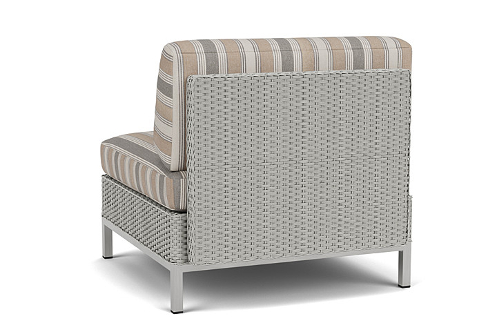 Lloyd Flanders™ Elements Armless Lounge Chair with Loom - Platinum