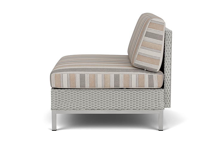 Lloyd Flanders™ Elements Armless Lounge Chair with Loom - Platinum