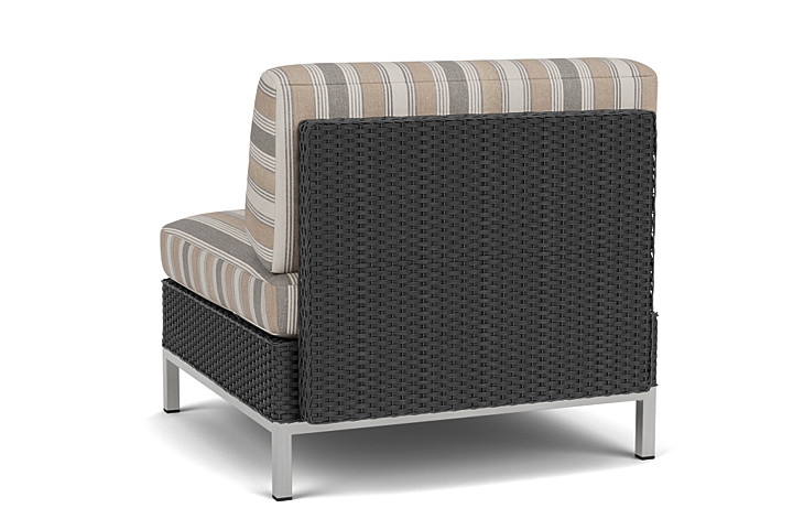 Lloyd Flanders™ Elements Armless Lounge Chair with Loom - Charcoal