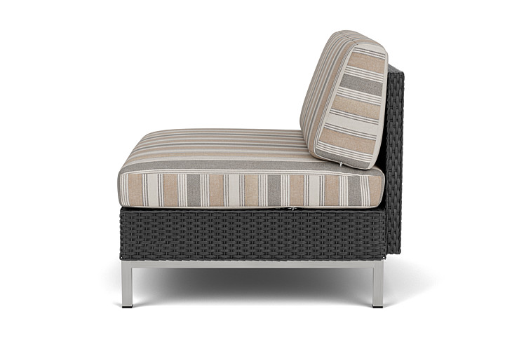 Lloyd Flanders™ Elements Armless Lounge Chair with Loom - Charcoal