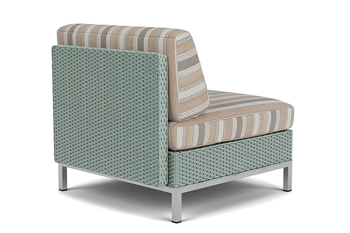 Lloyd Flanders™ Elements Armless Lounge Chair with Loom - Sea Glass