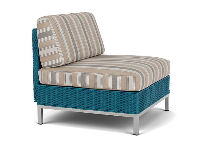 Lloyd Flanders™ Elements Armless Lounge Chair with Loom - Peacock