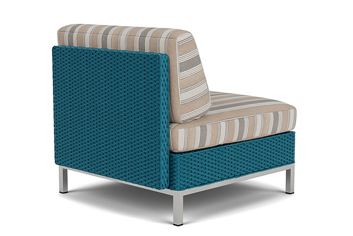 Lloyd Flanders™ Elements Armless Lounge Chair with Loom - Peacock